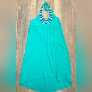 Mudpie Beach To Bar Beaded Halter Dress NWT Size Large